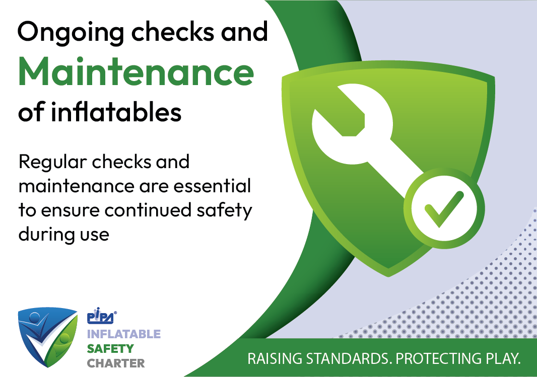 PIPA Inflatable Safety Charter - Maintenance